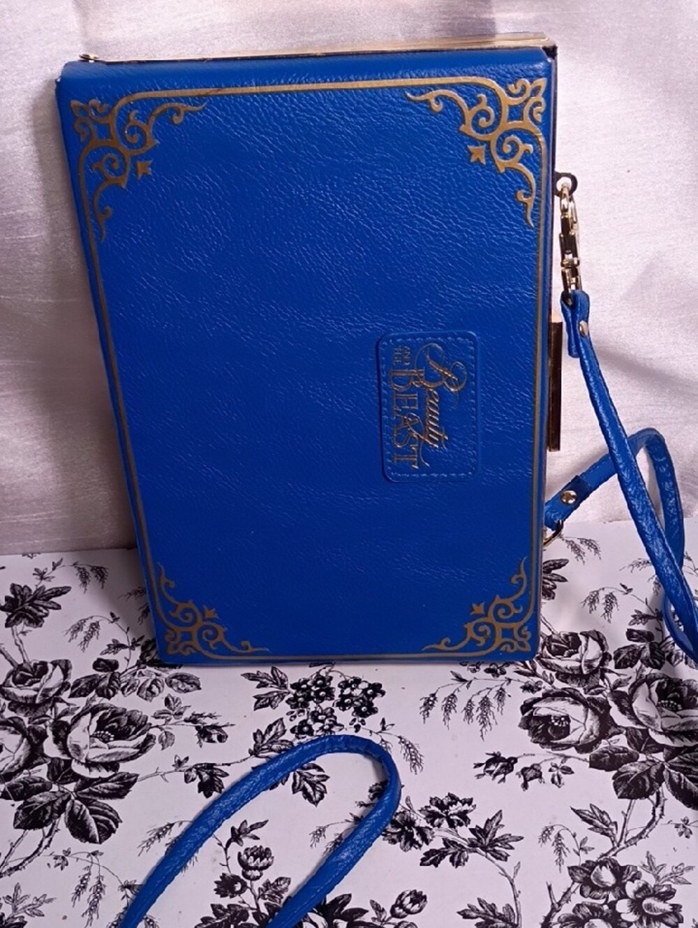 Disney Blue Beauty and the Beast Stained-Glass Crossbody Bag - Picture 3 of 10